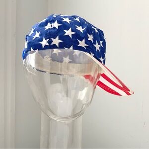 Adult patriotic American Star-Patterned Red Striped Cap